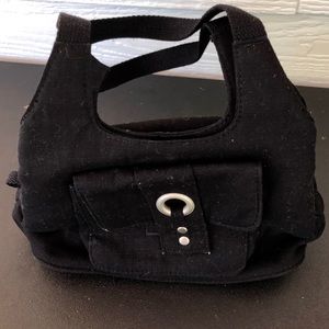 Small black purse with 6 pockets